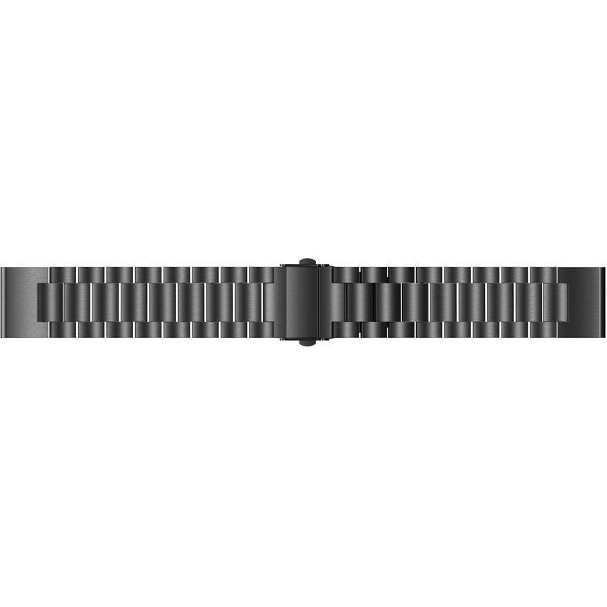 Black Classic Stainless Steel Garmin Fenix 5 / Fenix 6 Band - OzStraps